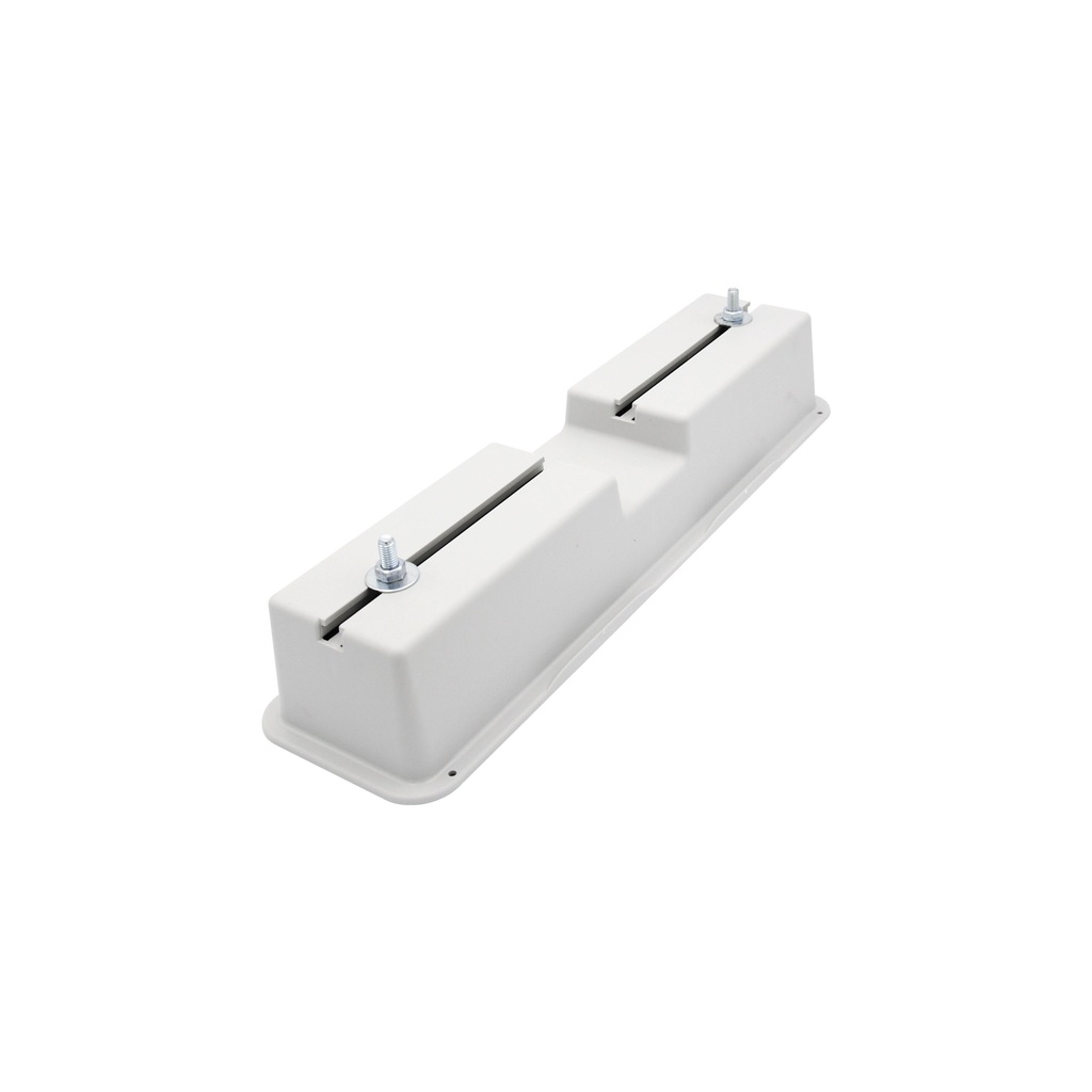 [HAL-0490] Paar Halterungen Boden Länge 420 mm vorgeformt warm