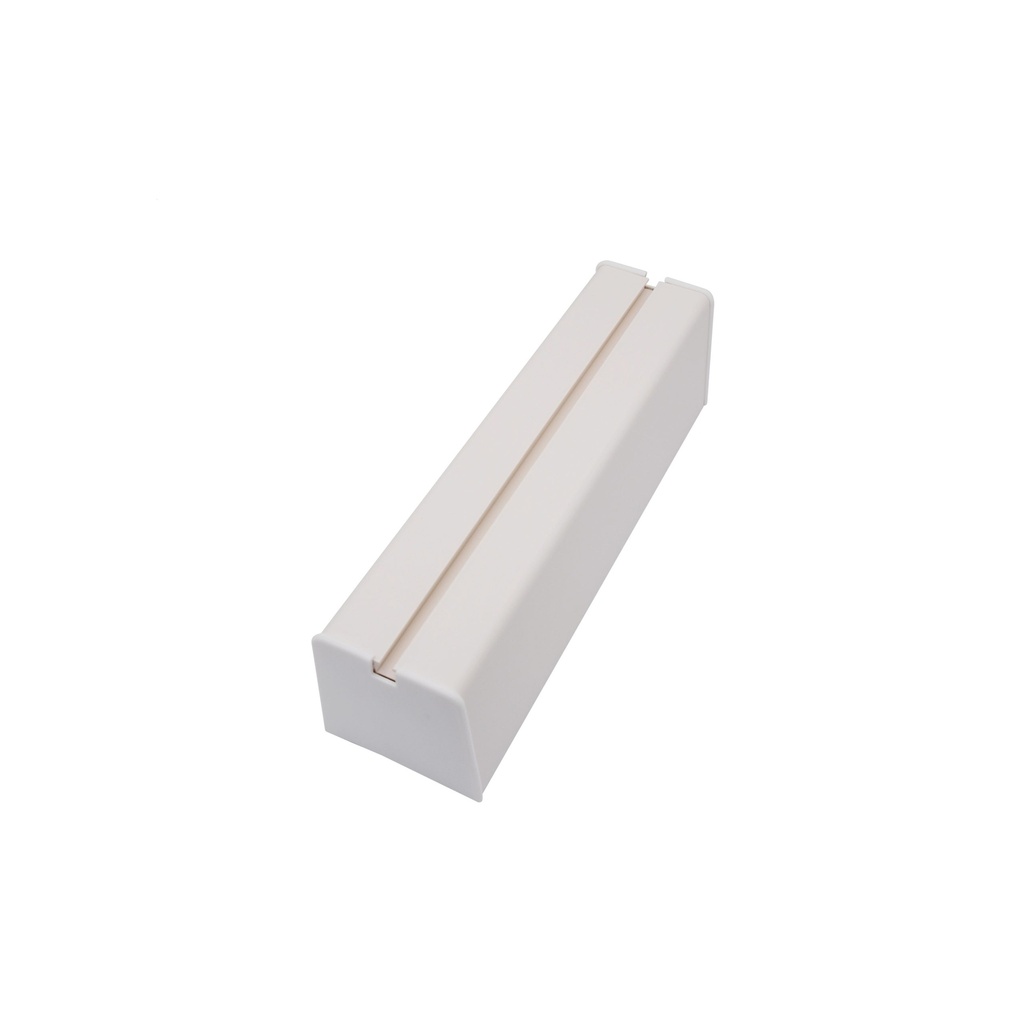 [HAL-0550] Paar Halterungen Länge 450 mm Boden aus PVC koextrudiert, inkl. Stopfen und Schrauben Kunststoff
