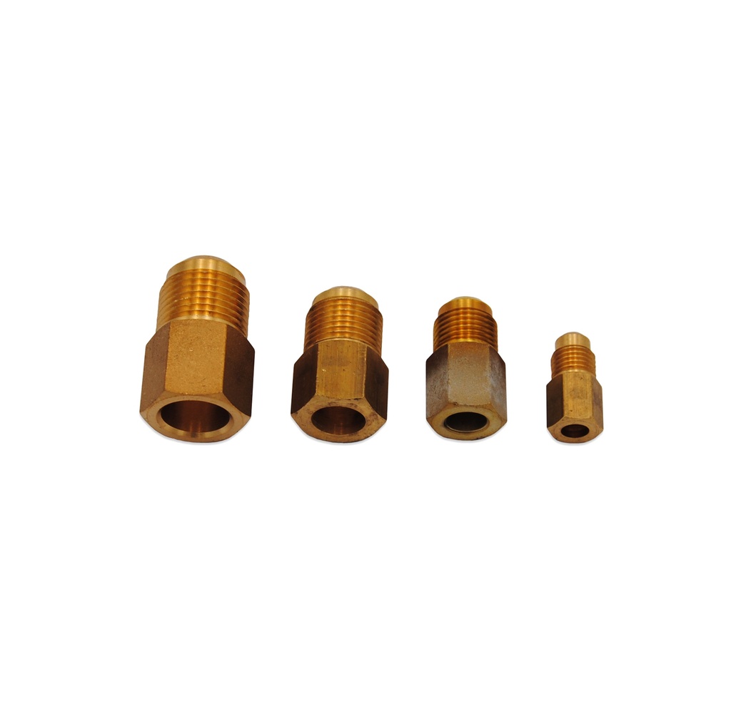 [FIT-1740] Verschraubung aus Messing 1/2" SAE M. x 1/2" ODS Löten