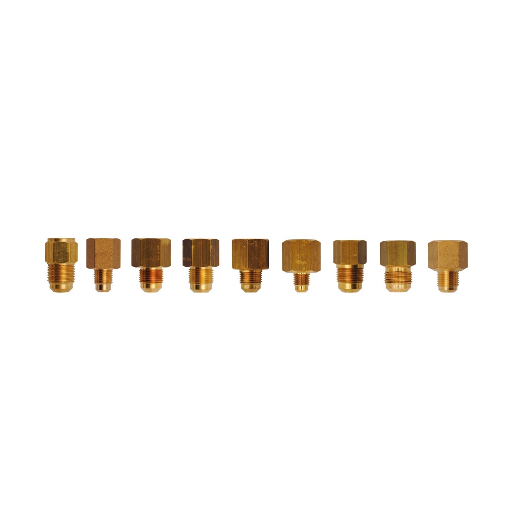 [FIT-1910] Verschraubung gerade aus Messing M 1/2" F 3/8"