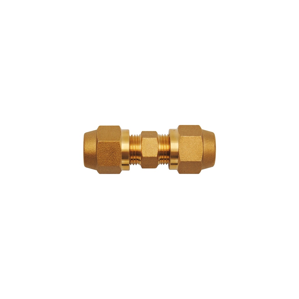 [FIT-2000] Verschraubung linear 3/8-3/8 selbstbördelnd + 2 Muttern