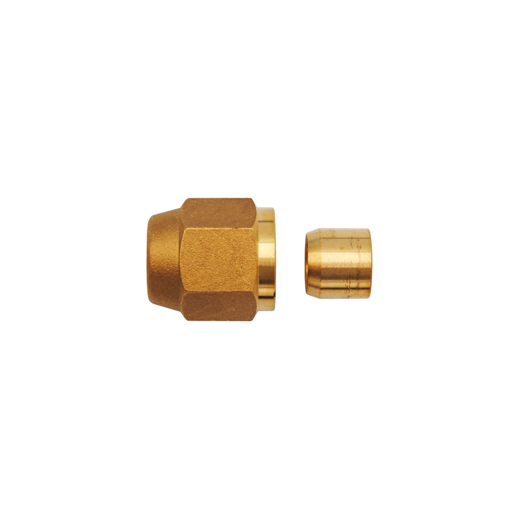[FIT-1270] Set Bund einfach für Kupferrohr 3/8" Wandstärke 0,8/1,0 mm