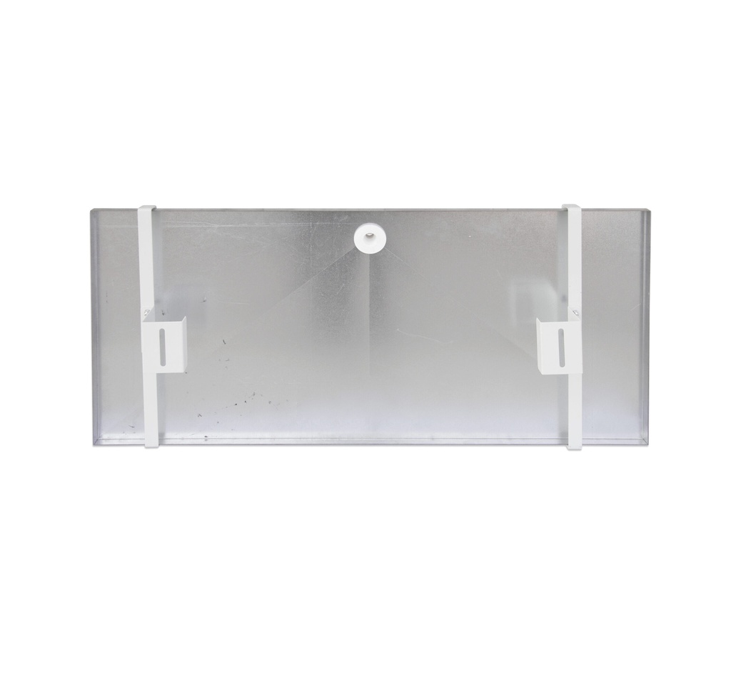 [HAL-0250] Kondensatwanne aus Blech lackiert RAL 9002 Länge 850 mm x Tiefe 390 mm