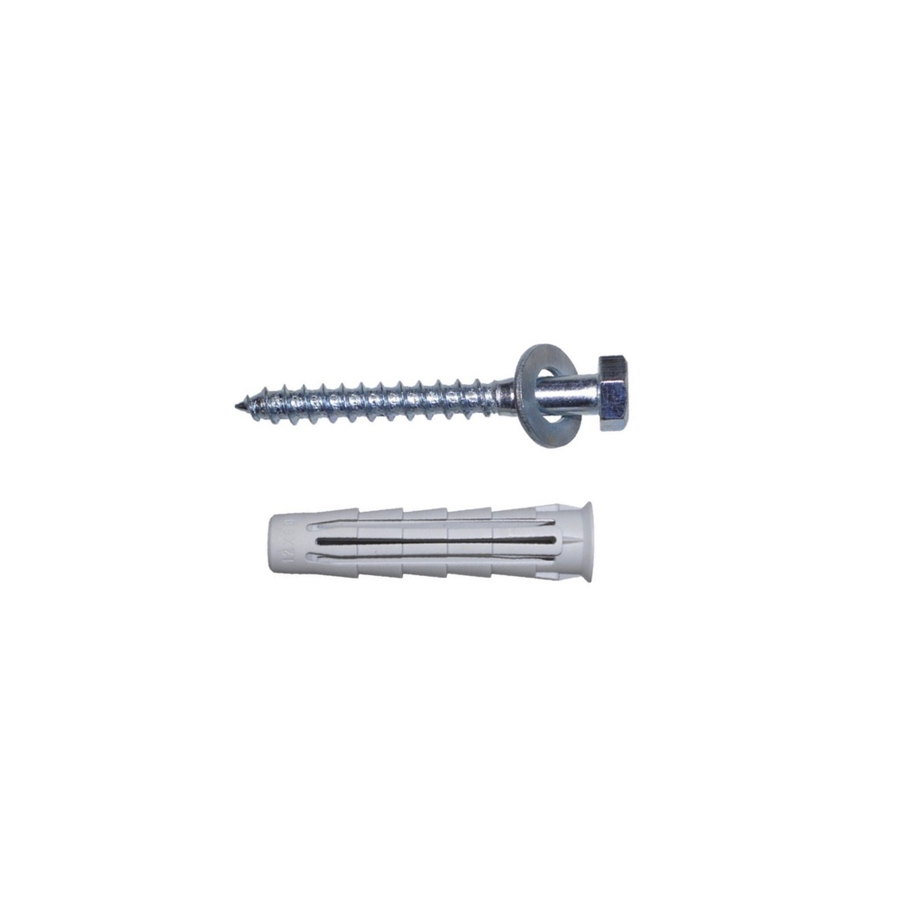 [HAL-0120] Dübel 10 x 65 komplett Schraube 7 x 70 Sechskantkopf M10