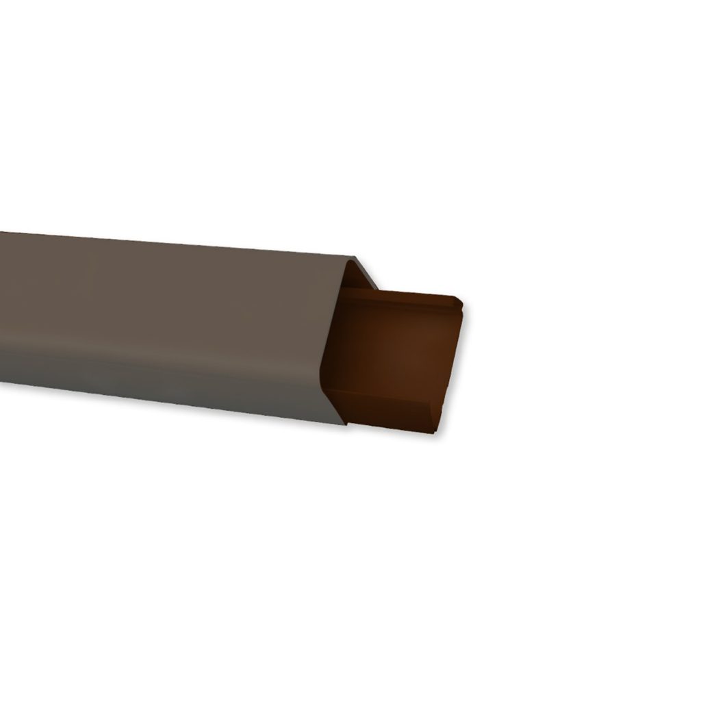 [KAN-1170] Installationskanal braun mit Schutzfolie 125 x 75 Länge 2000 mm Modell Afrika
