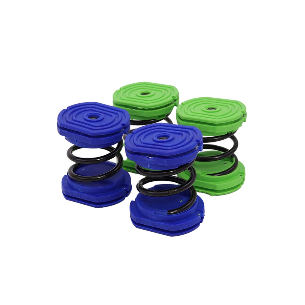 [HAL-0800] Set 4 Stück schwingungsdämpfend 40 x 46 MAX. 55 kg Blue/Green Helilock