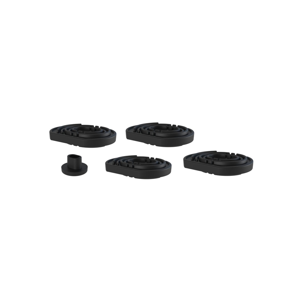 [HAL-0810] Set 4 Stück schwingungsdämpfend 70sh 40 x 56 Höhe 10 mm komplett Viteria