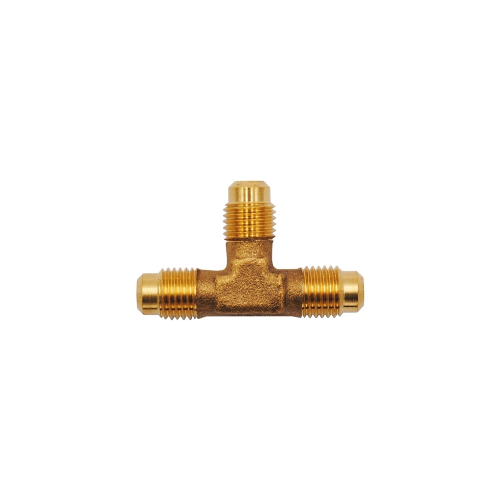 [FIT-1290] TEE aus Messing 1/4" SAE M.M.M