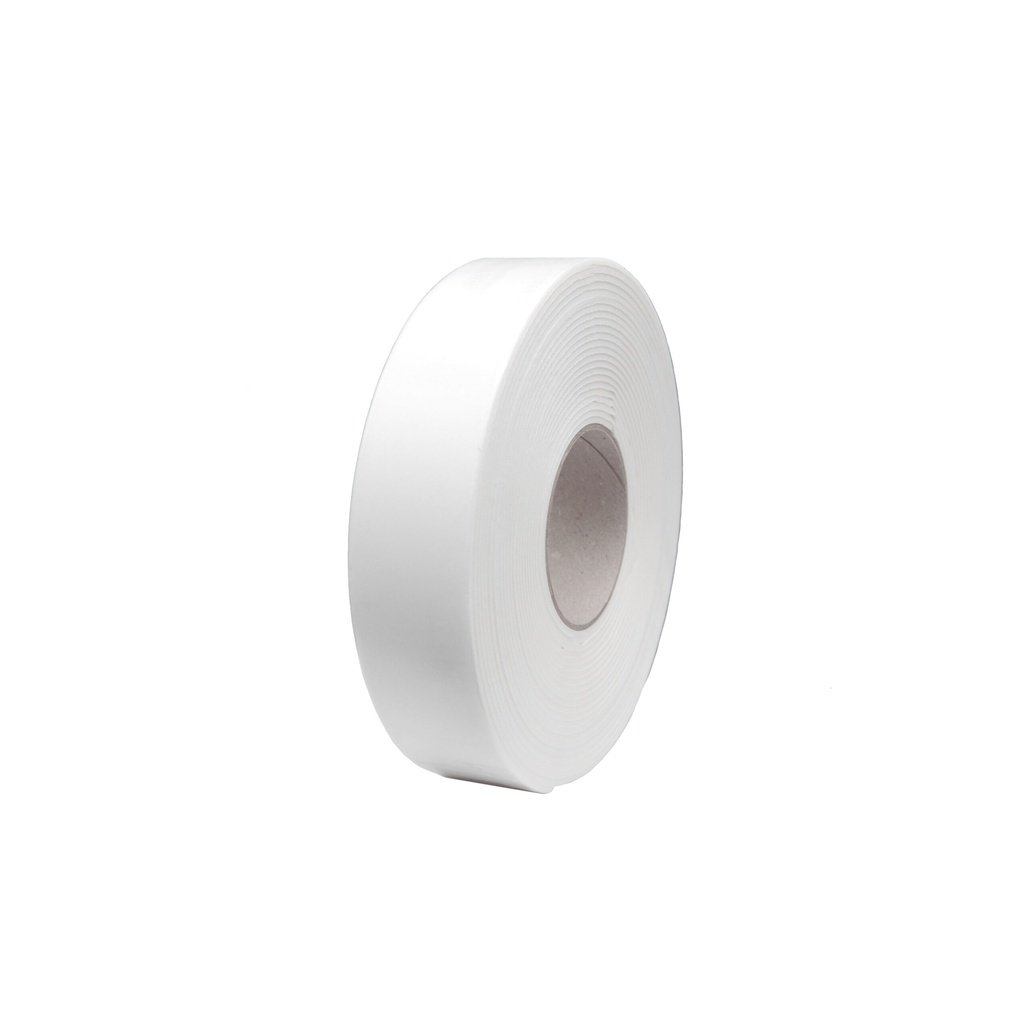 [BAN-0070] Band weiß schwitzwasserhemmend gewebeverstärkt selbstklebend Höhe 50 mm x Wandstärke 3 mm x Länge 10 m