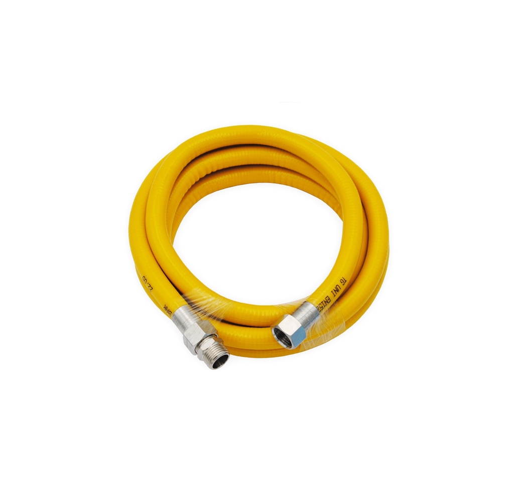 [BAN-0130] Flexschlauch 1/2" FF/MF Länge 5000 mm für Gas Ausführung CSST UNI EN 15266 für den Hausgebrauch